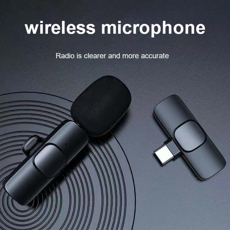 "Professional Wireless Lavalier Microphone: Crystal Clear Audio for Recording, Streaming, and Live Events on Iphone, Android, and More!"