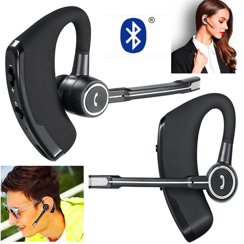 "Ultimate Wireless Business Headset - Handsfree Earphones for Android and Ios Phones with Noise Cancelling Technology - Perfect for Both Right and Left Ear"